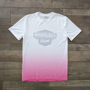 NOBULL Wodapalooza Miami Ombré Pink Shirt | Medium
